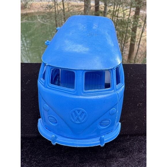 Vintage VW Volkswagen GAY Blue CAMPER Van by GAY TOYS INC -#2 - Picture 6 of 11